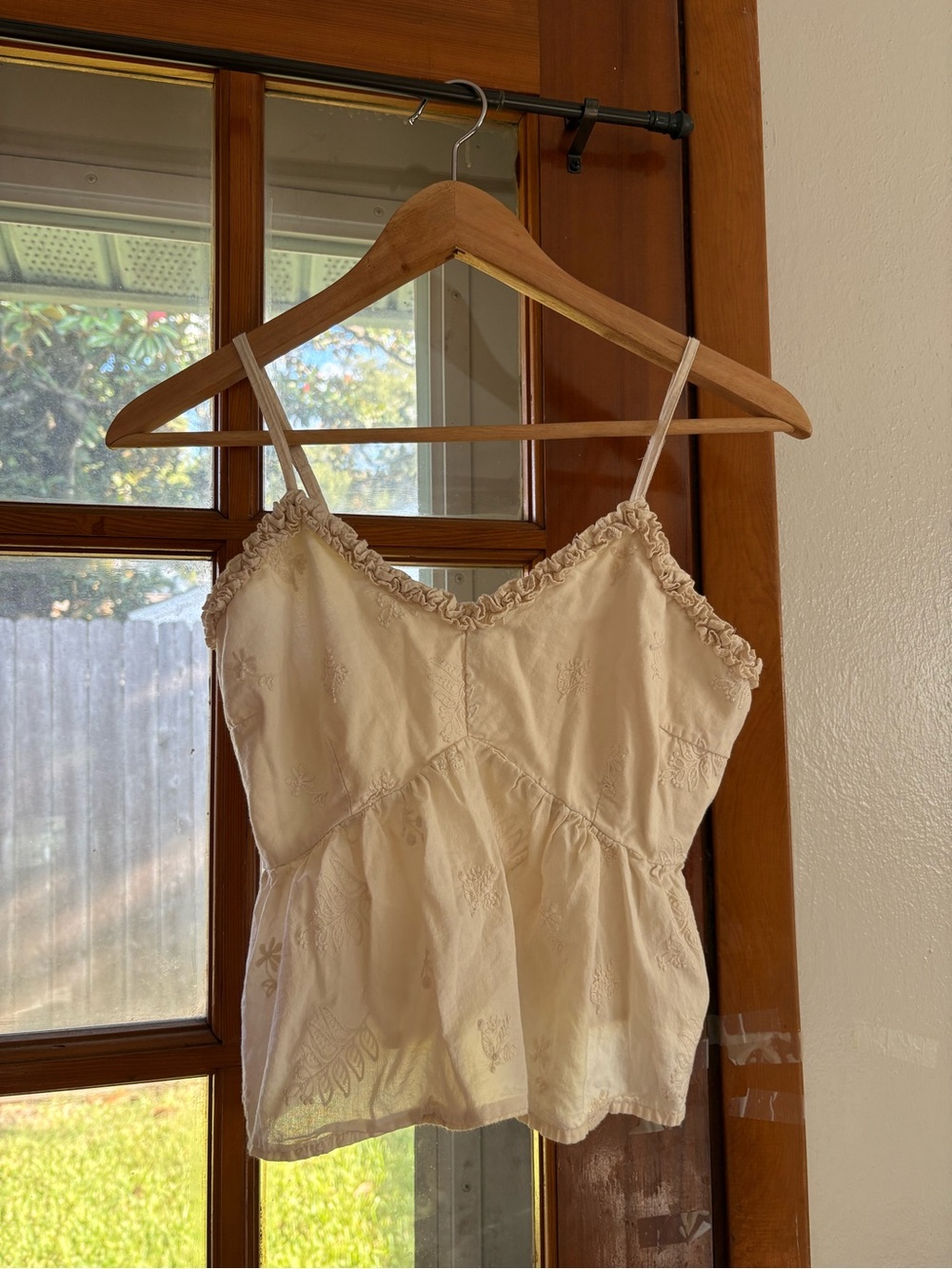 Japna Cream Cotton Babydoll Cottagecore
Embroidery Fairycore Romantic Top